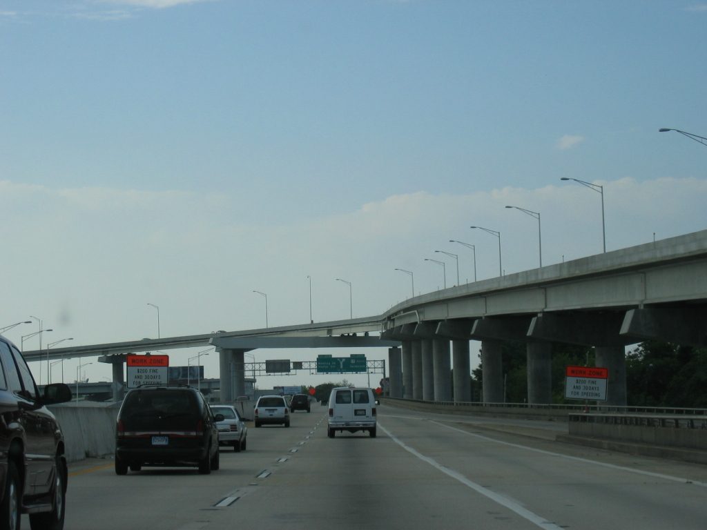 Fly over on Charleston side of bridge